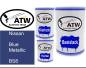 Preview: Nissan, Blue Metallic, BS8: 500ml Lackdose + 500ml Klarlack + 250ml Härter - Set, von ATW Autoteile West.
